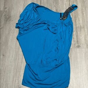 Triumph Vibrant Blue One-Shoulder Dress